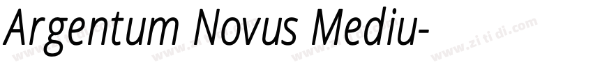 Argentum Novus Mediu字体转换